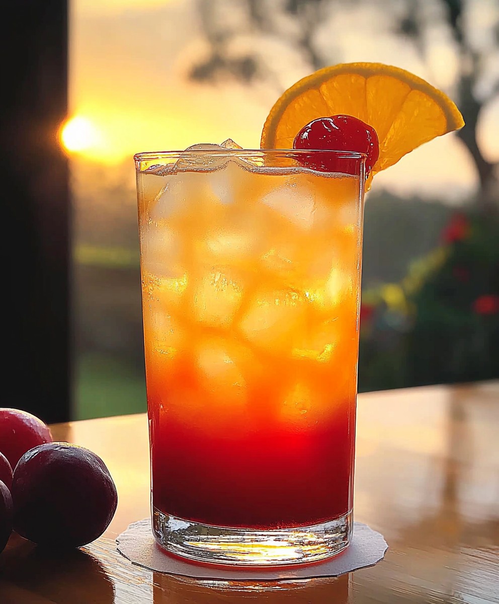 Tequila Sunrise Cocktail