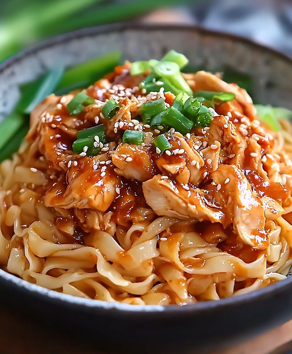 Shredded Braised Chicken Noodles
