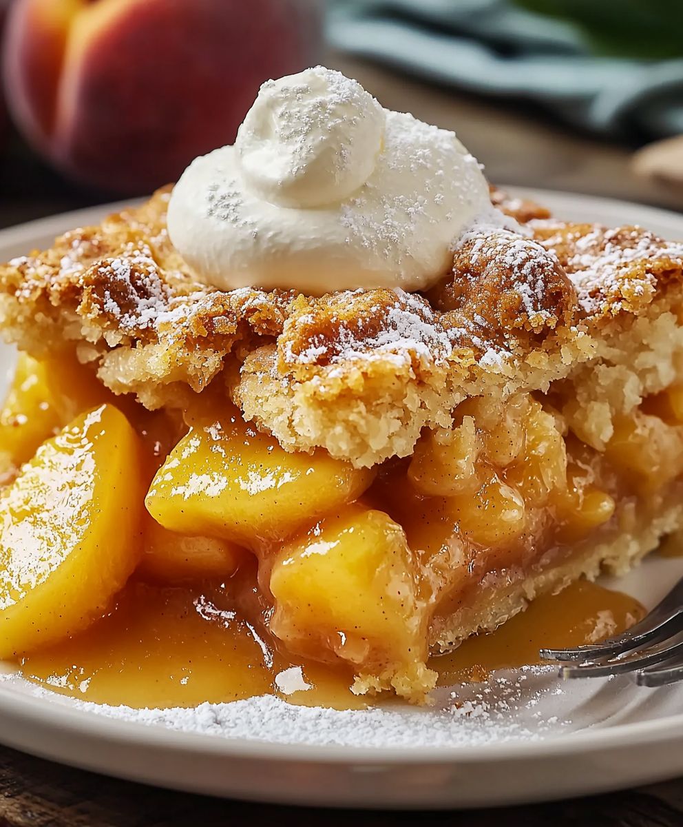 Lazy Man's Peach Cobbler