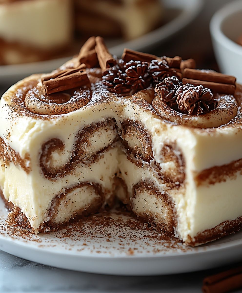 Cinnamon roll cake