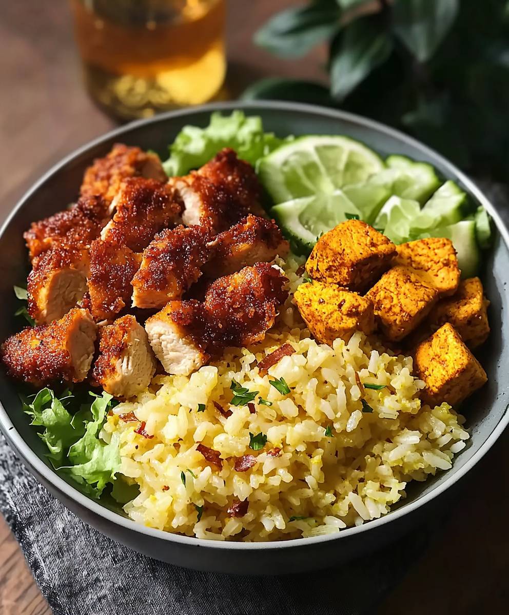 Crispy Turmeric Chicken Bowl
