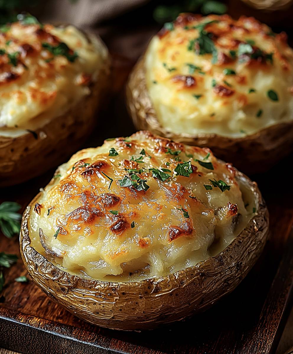 French Onion Stuffed Potato