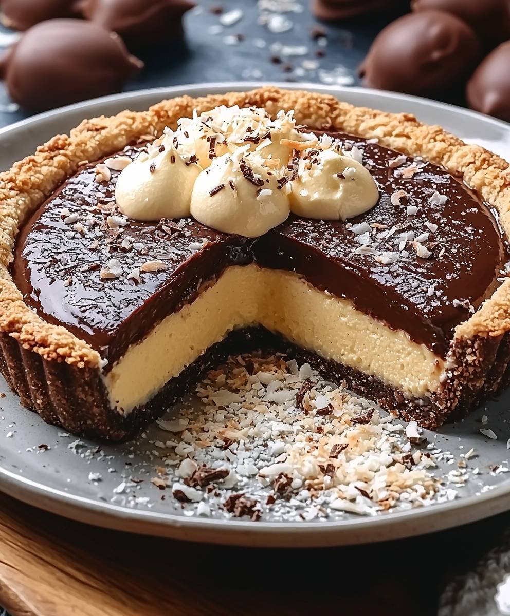 Chocolate Tart Coconut Mousse