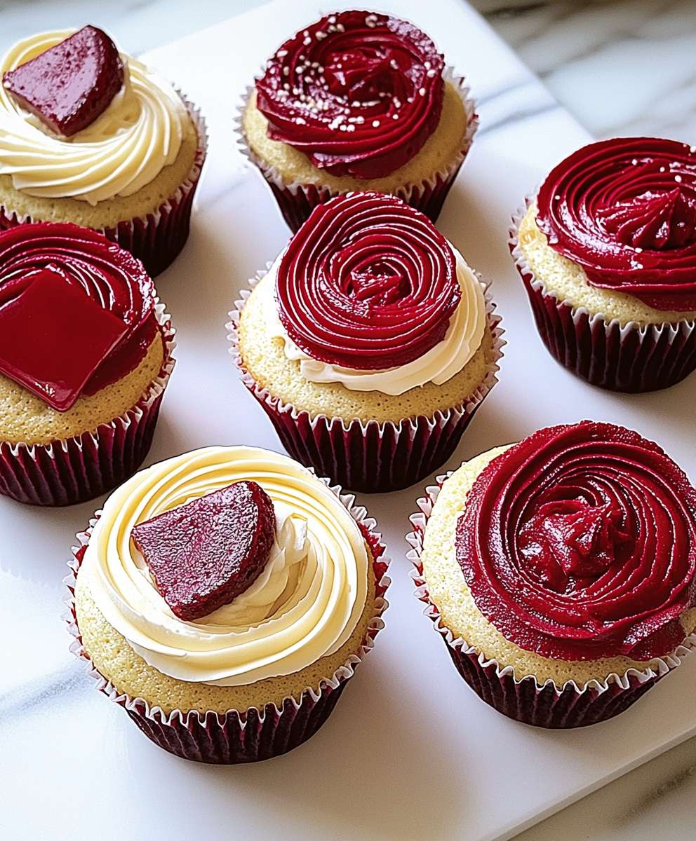 Red Velvet Marble Cupcakes