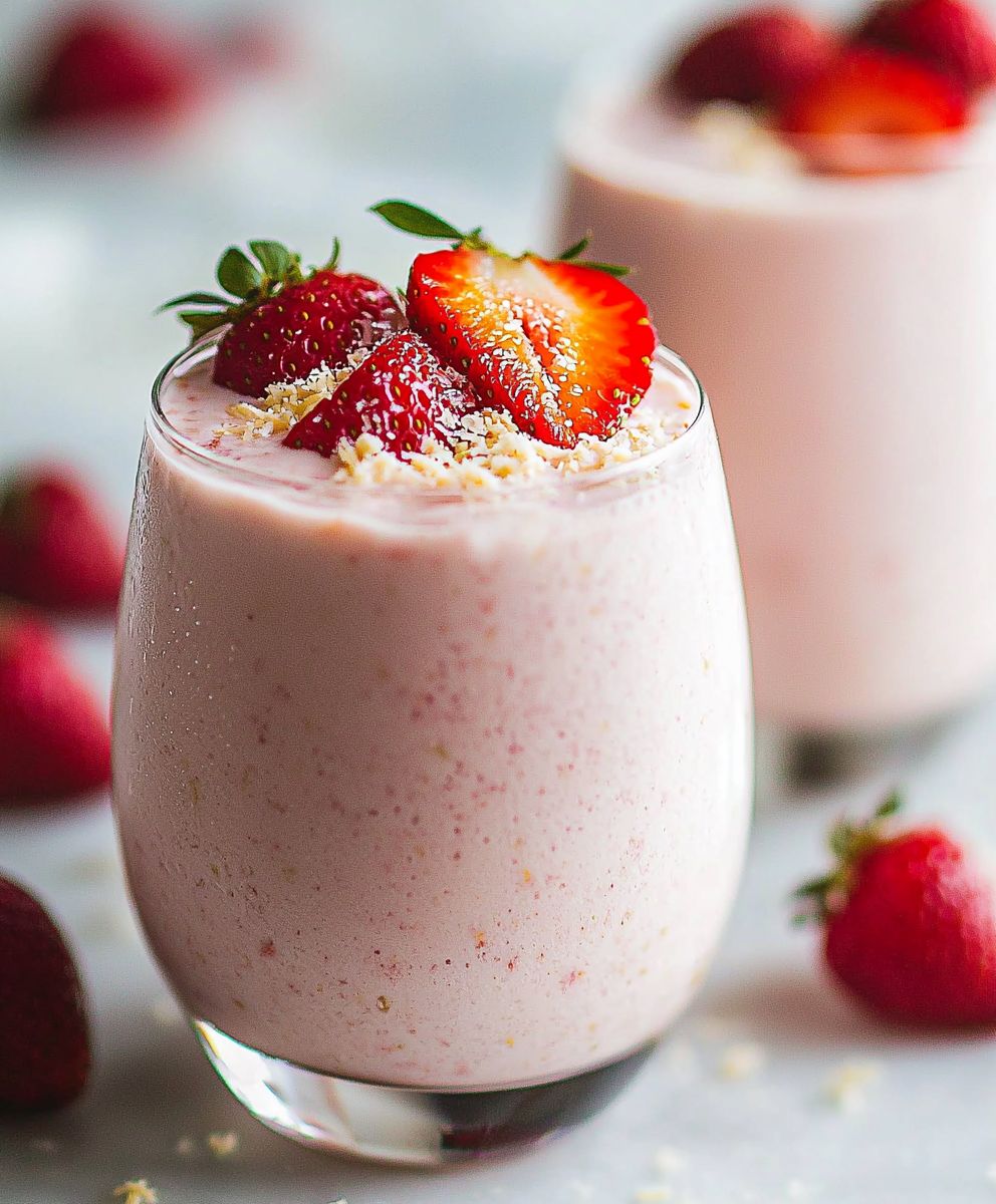 Strawberry Coquito