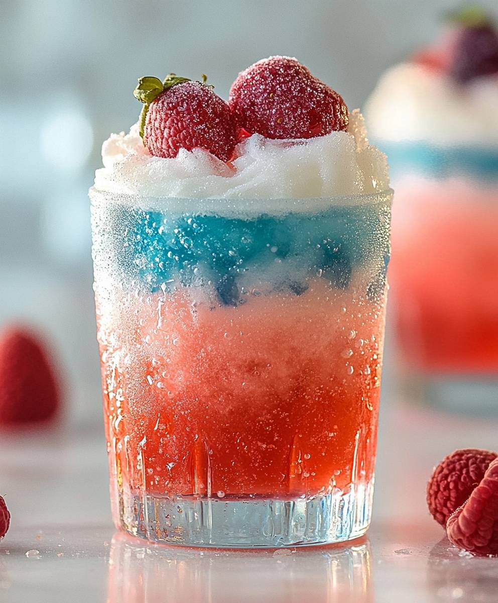 Frozen Fourth of July Cocktail