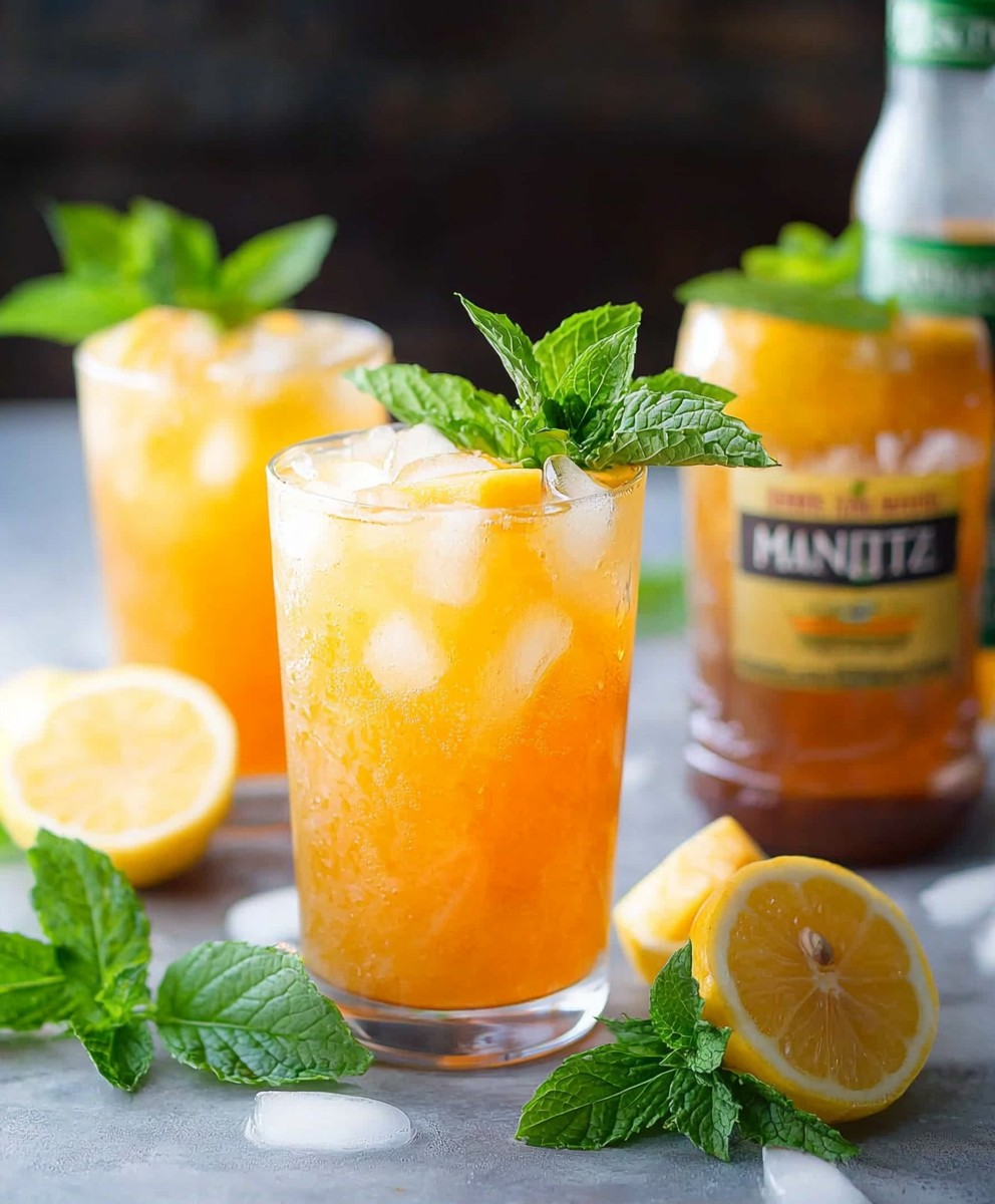 Mango black tea lemonade