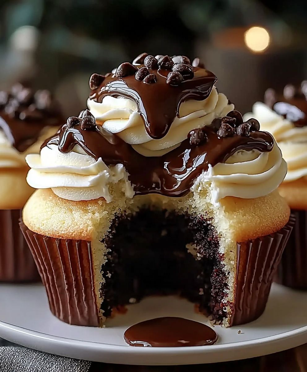 Boston Cream Pie Cupcakes