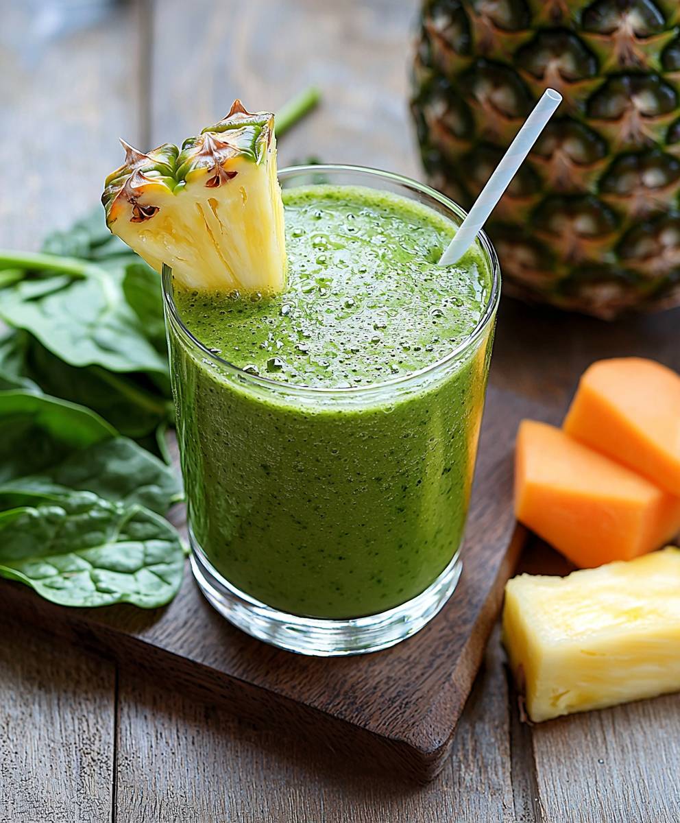 Spinach pineapple smoothie