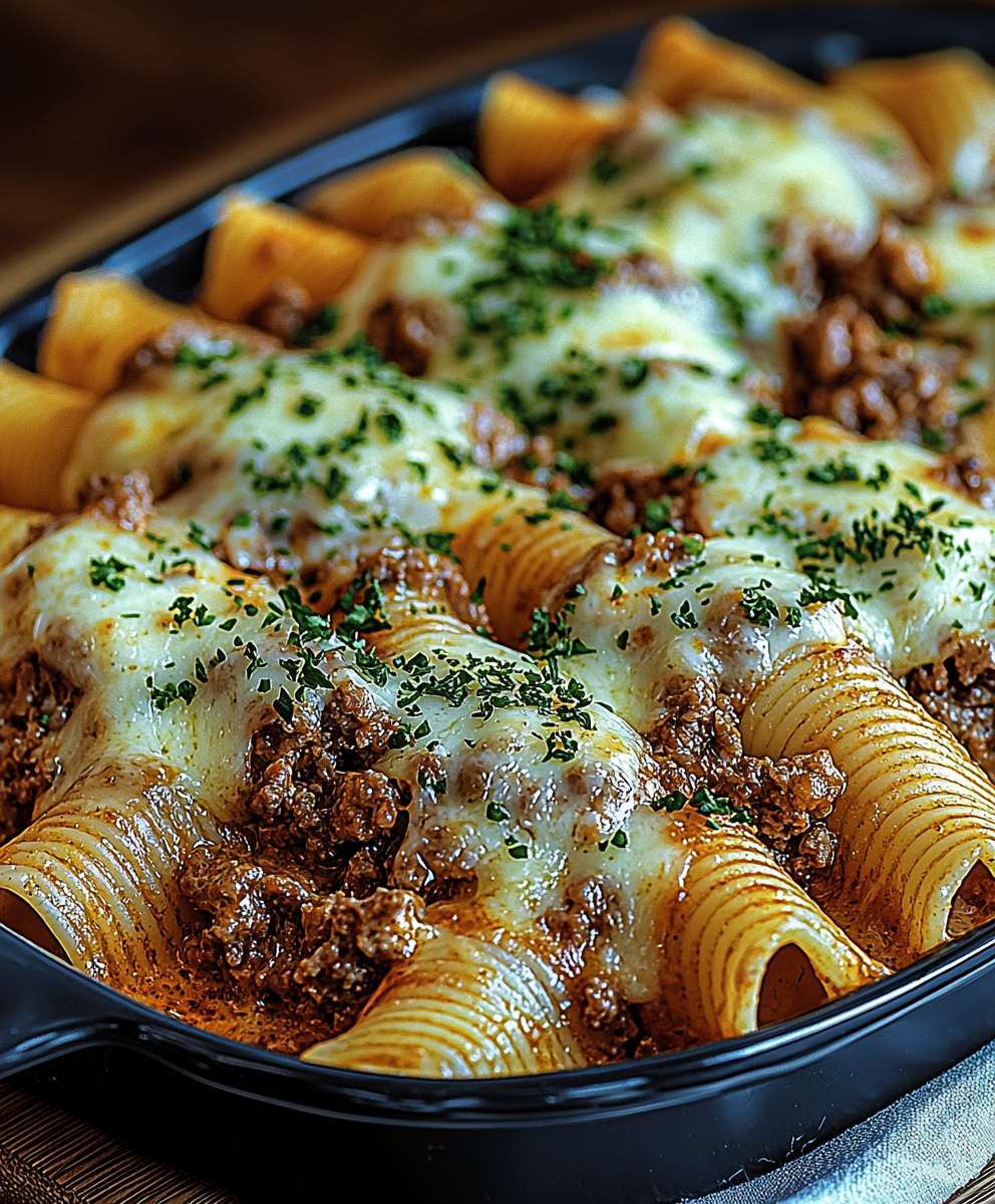 Ricotta Beef Stuffed Shells