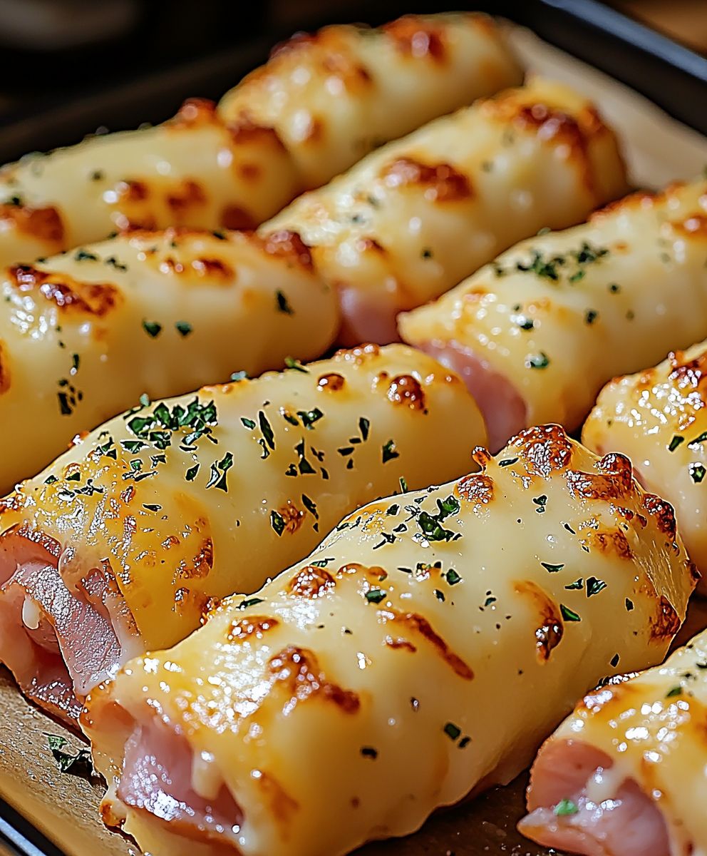Ham and Cheese Mozzarella Sticks