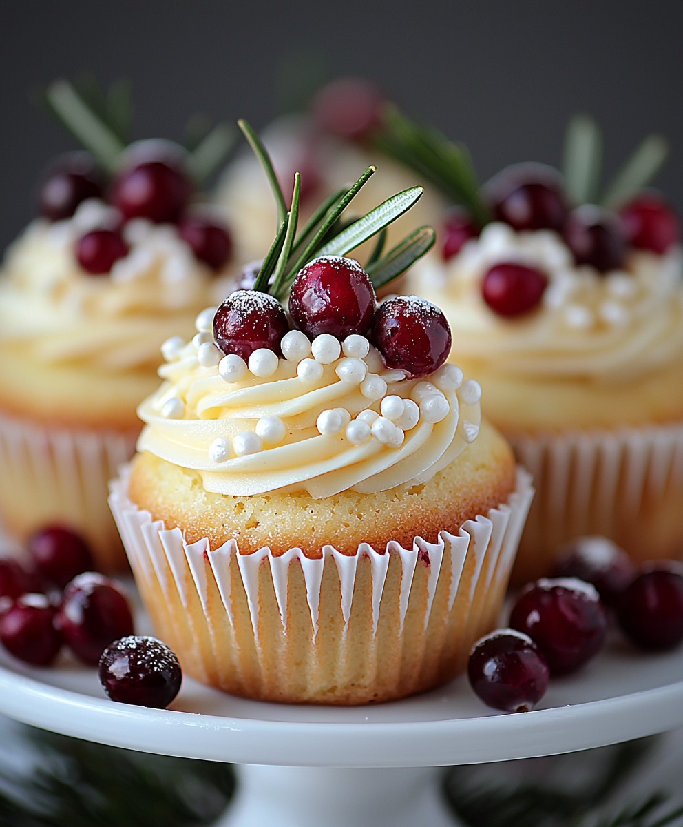 Cranberry orange cupcakes