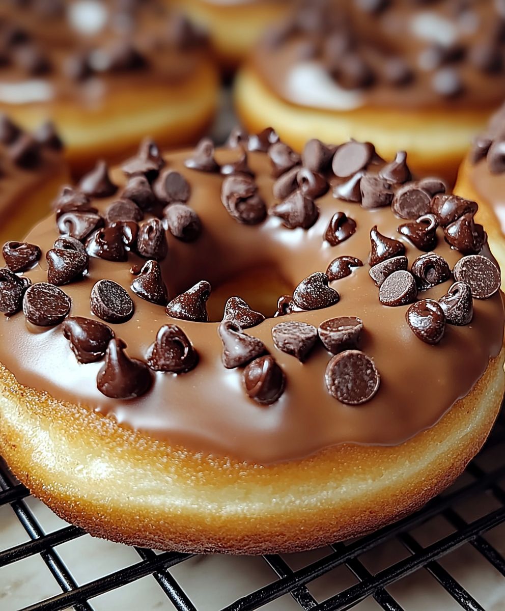 Chocolate Chip Baked Donuts