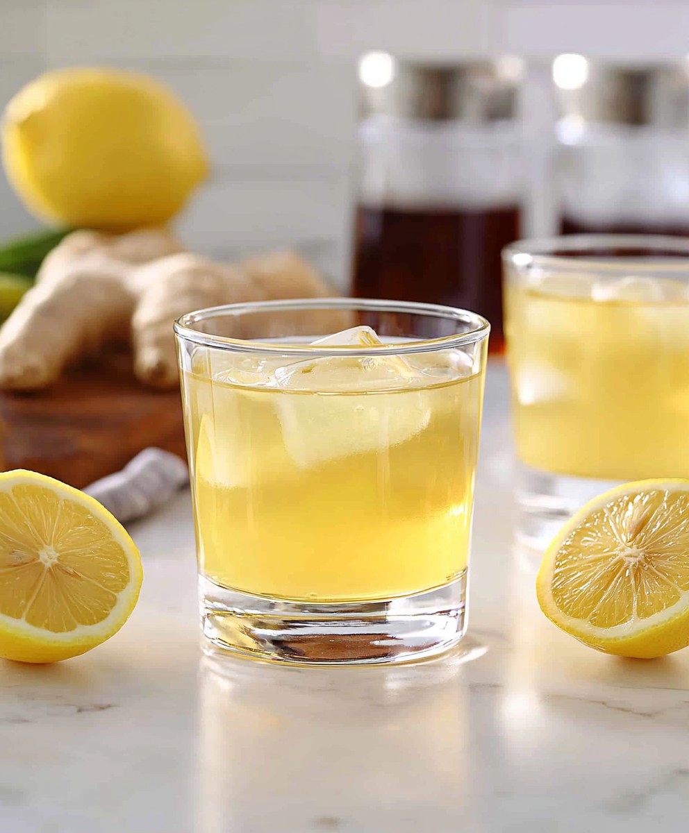 Lemongrass ginger tea lemon