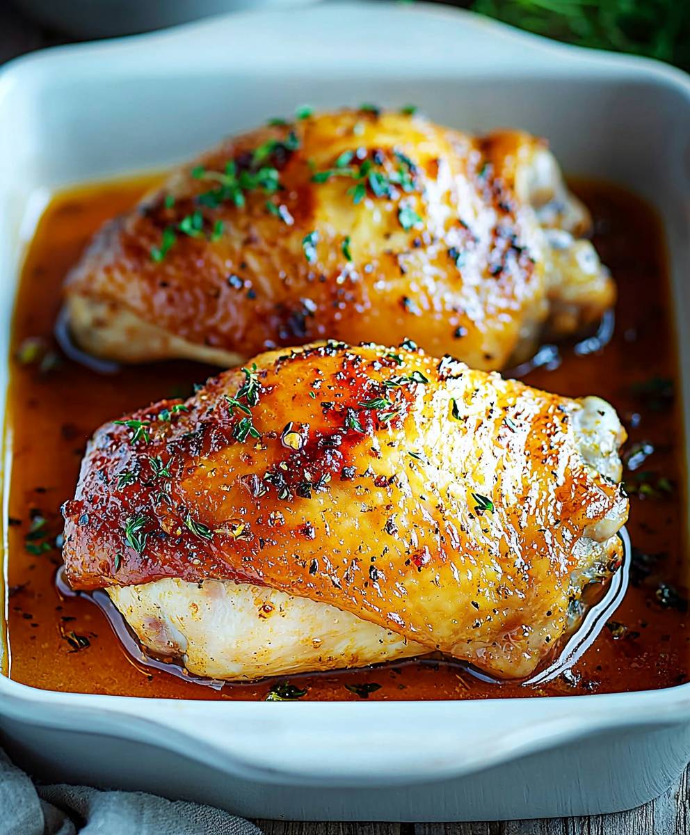 Oven Baked Chicken Thighs