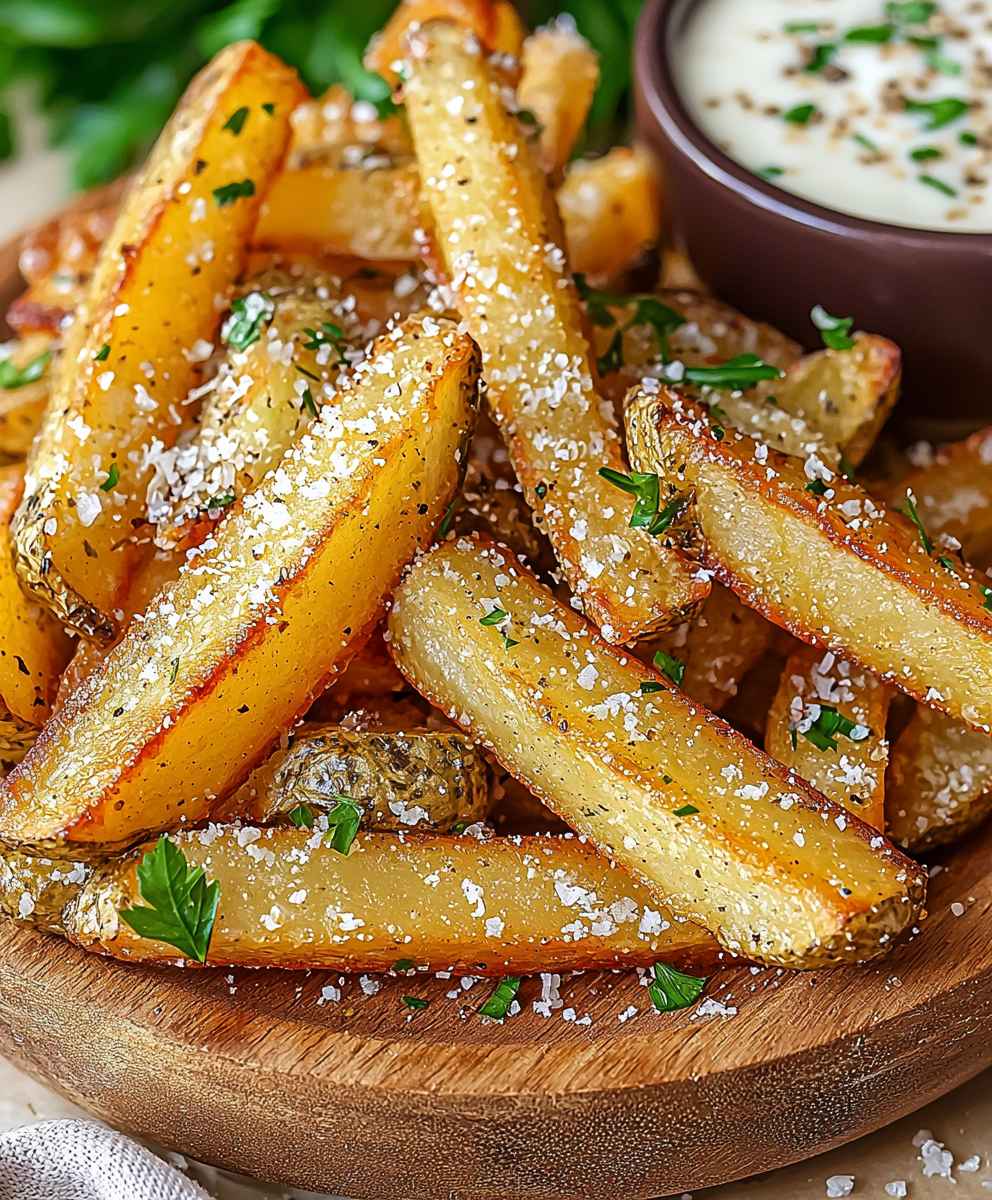Garlic Parmesan Air Fryer Fries