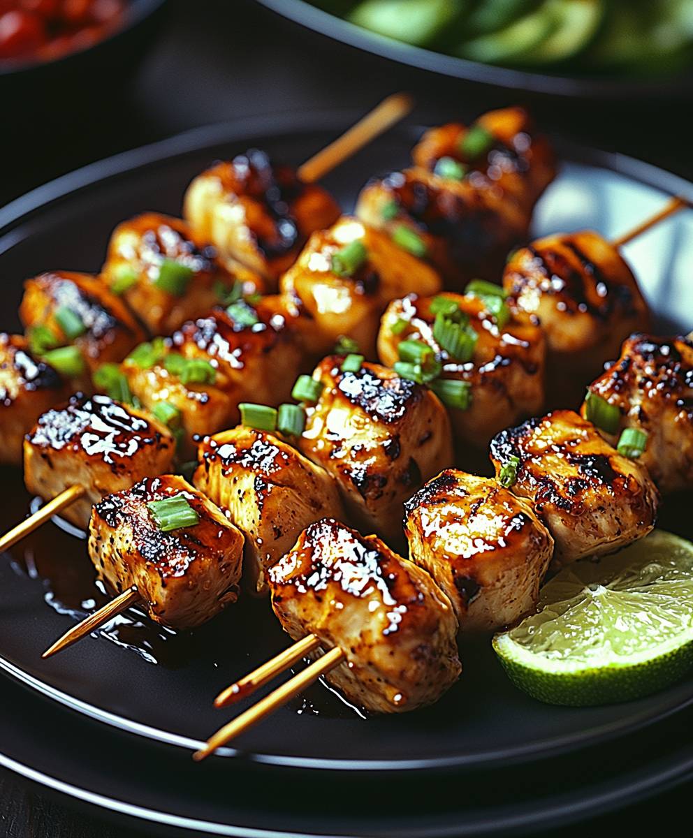 Honey Garlic Chicken Kabobs