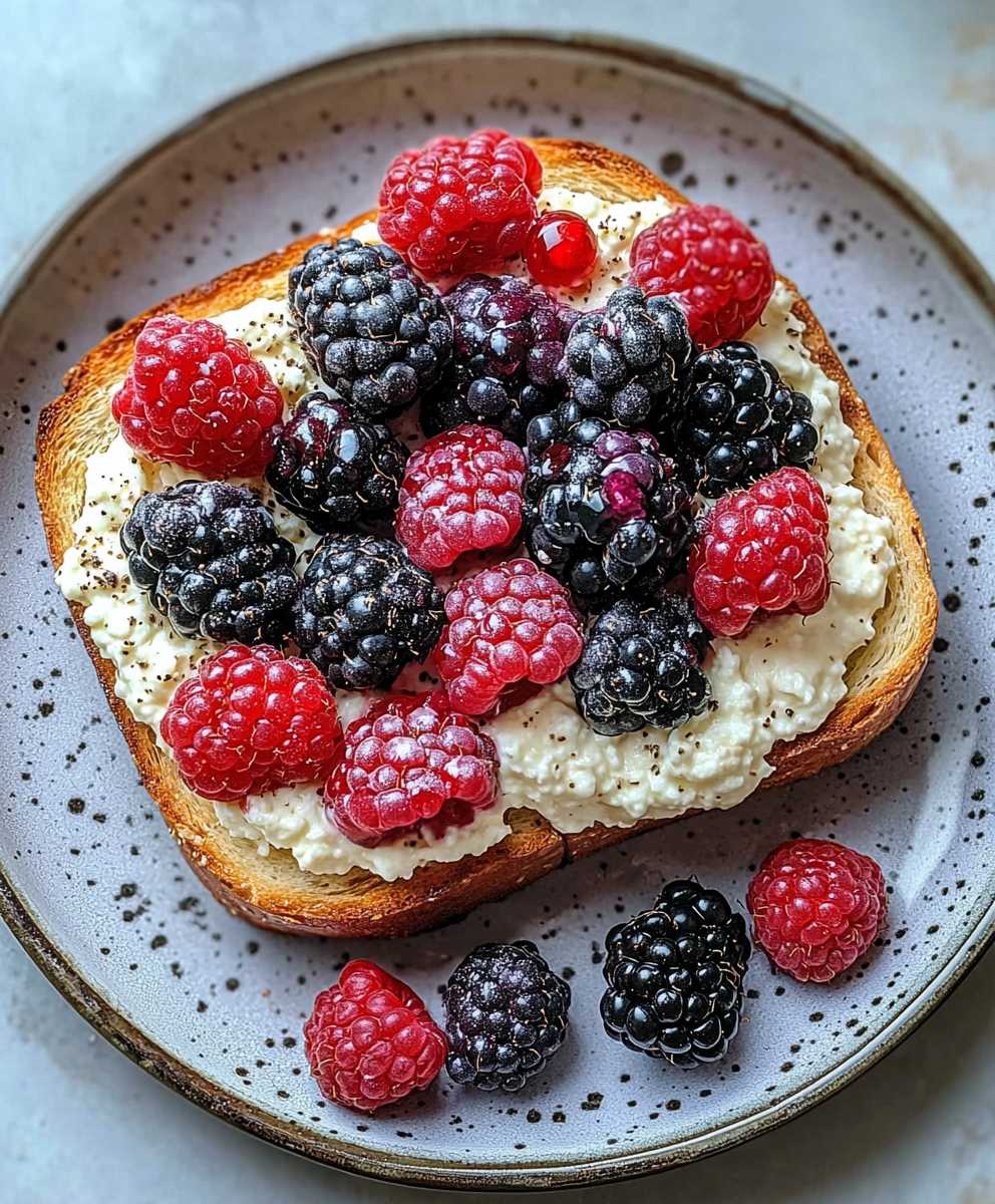 Ricotta Toast with Berries