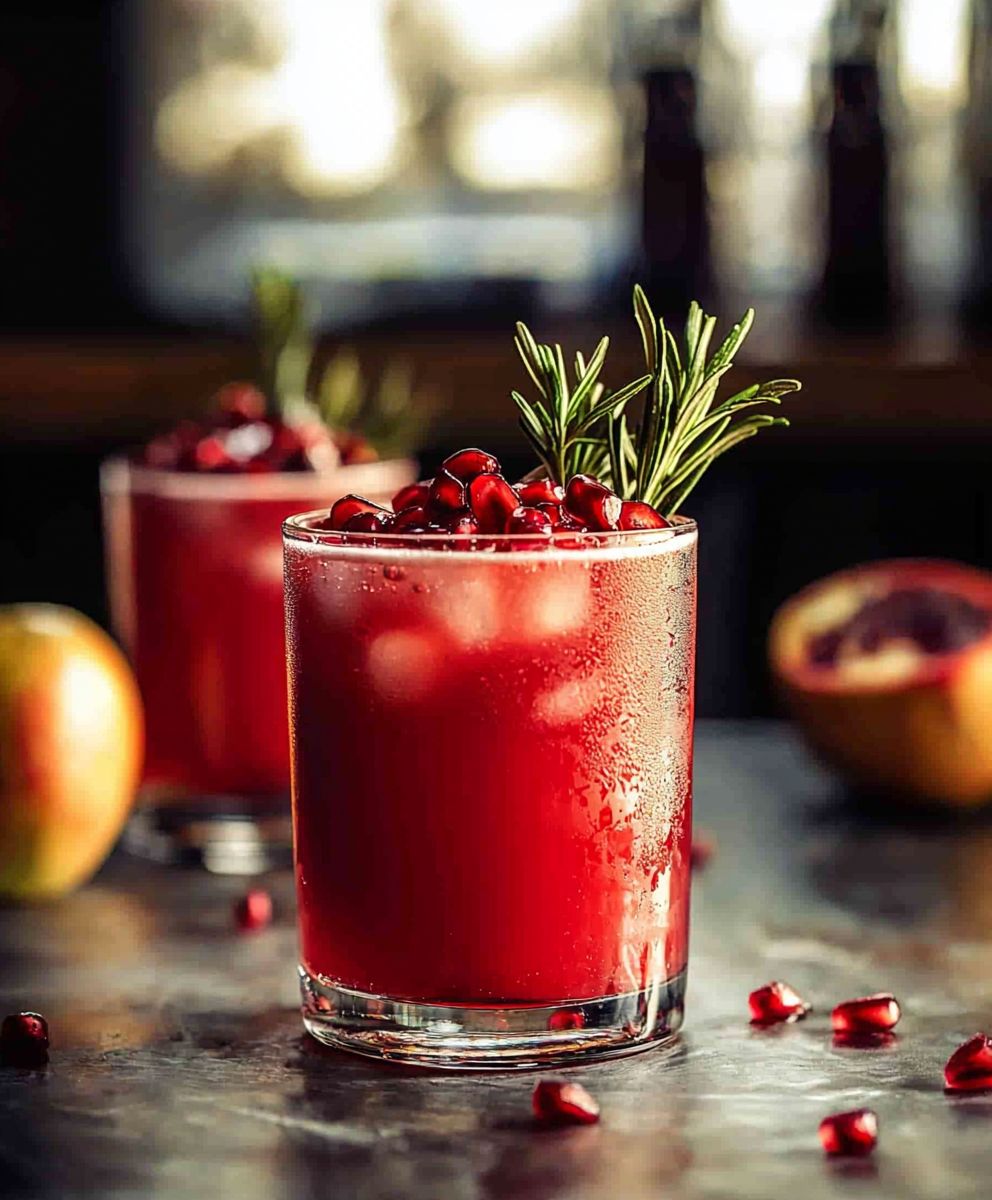 Pomegranate Apple Cider Spritzer