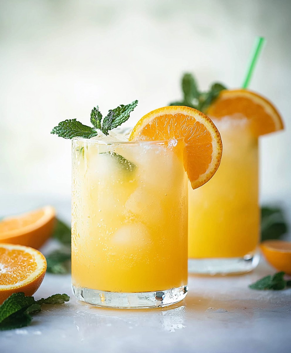 Orange Coconut Water Refresher