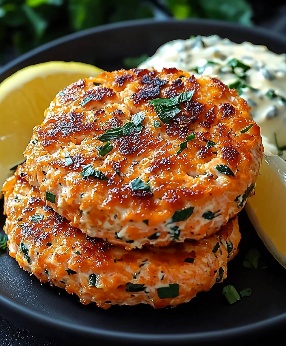 Mediterranean salmon patties