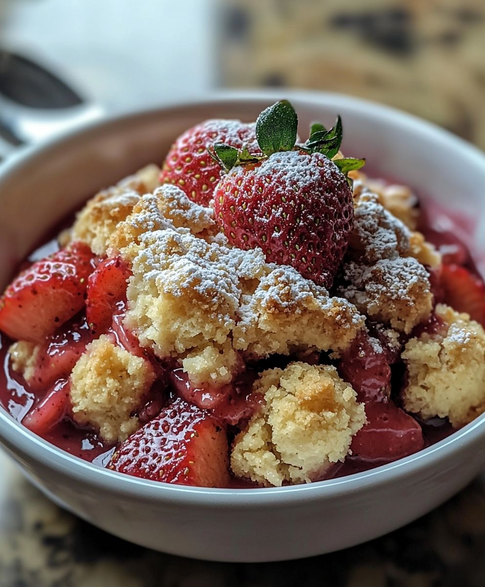Strawberry Rhubarb Cobbler