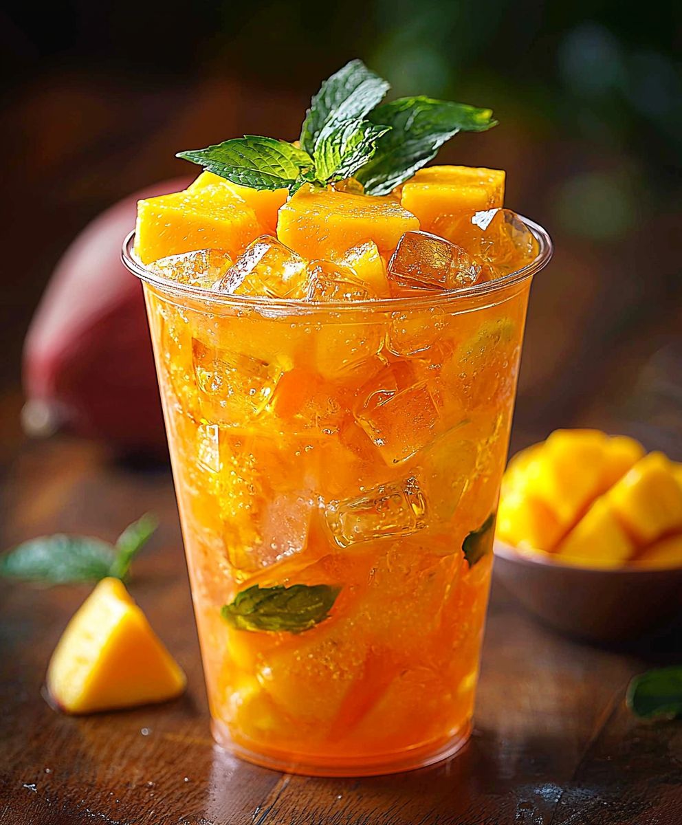 Mango iced tea