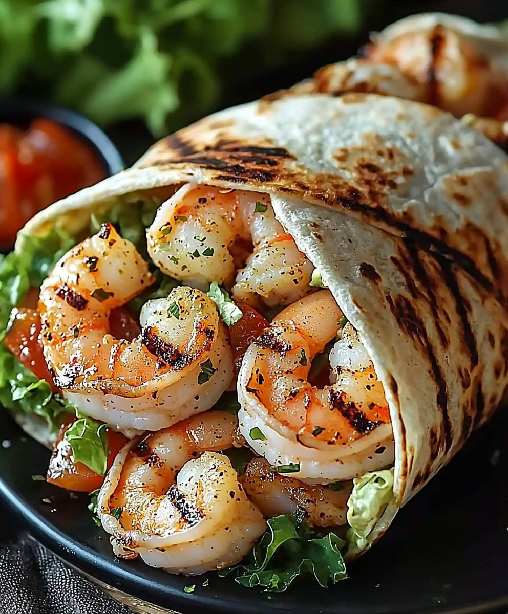 Shrimp Caesar Wraps