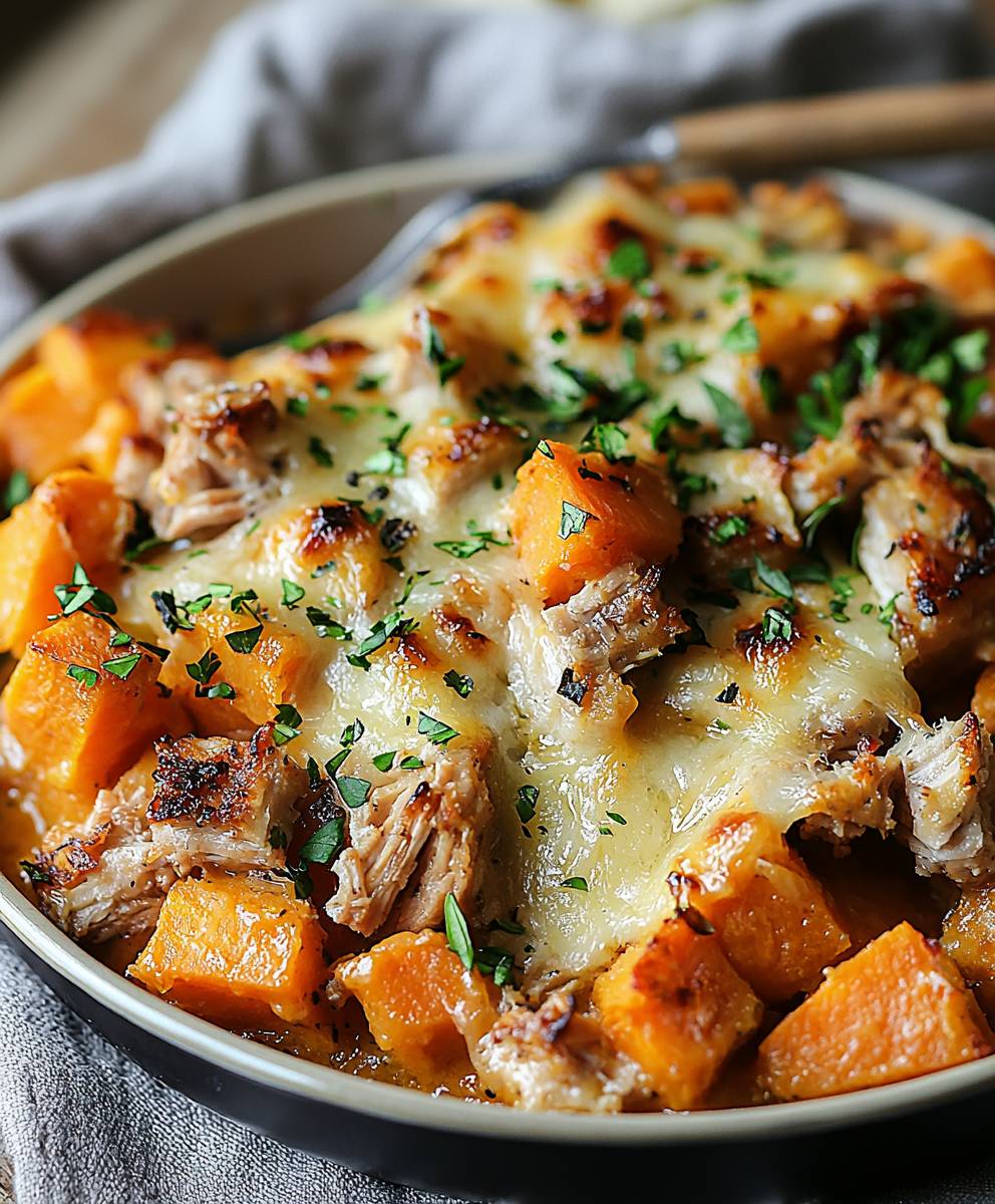 Turkey sweet potato bake