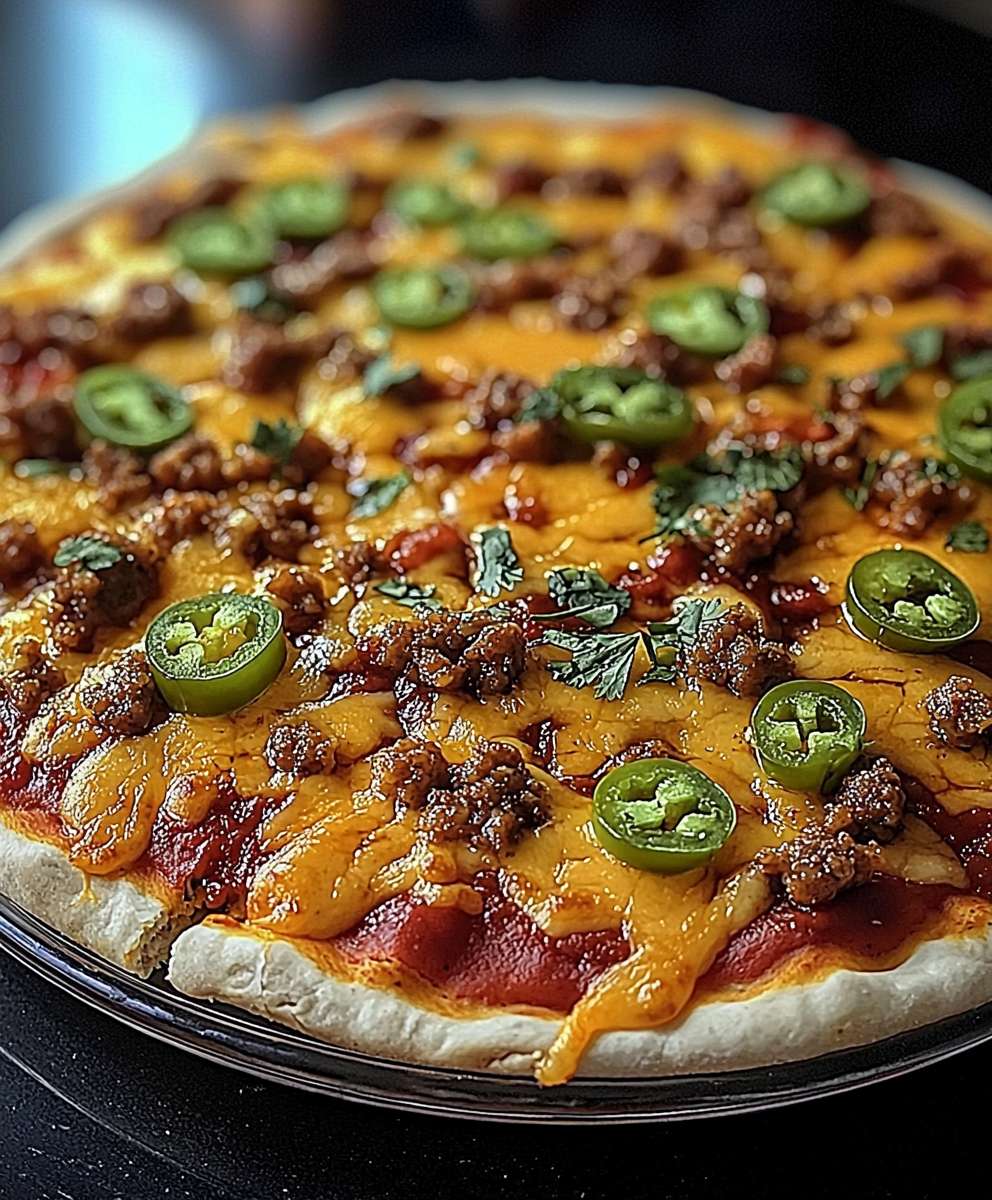 Mexican pizza homemade