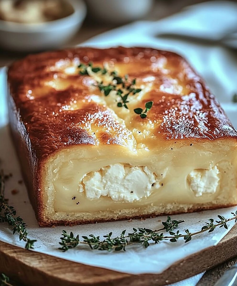 Goat cheese Gruyere cake