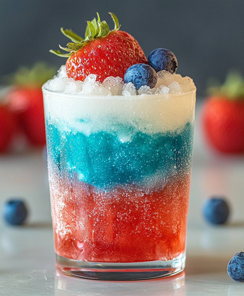 Frozen Fourth of July Cocktail