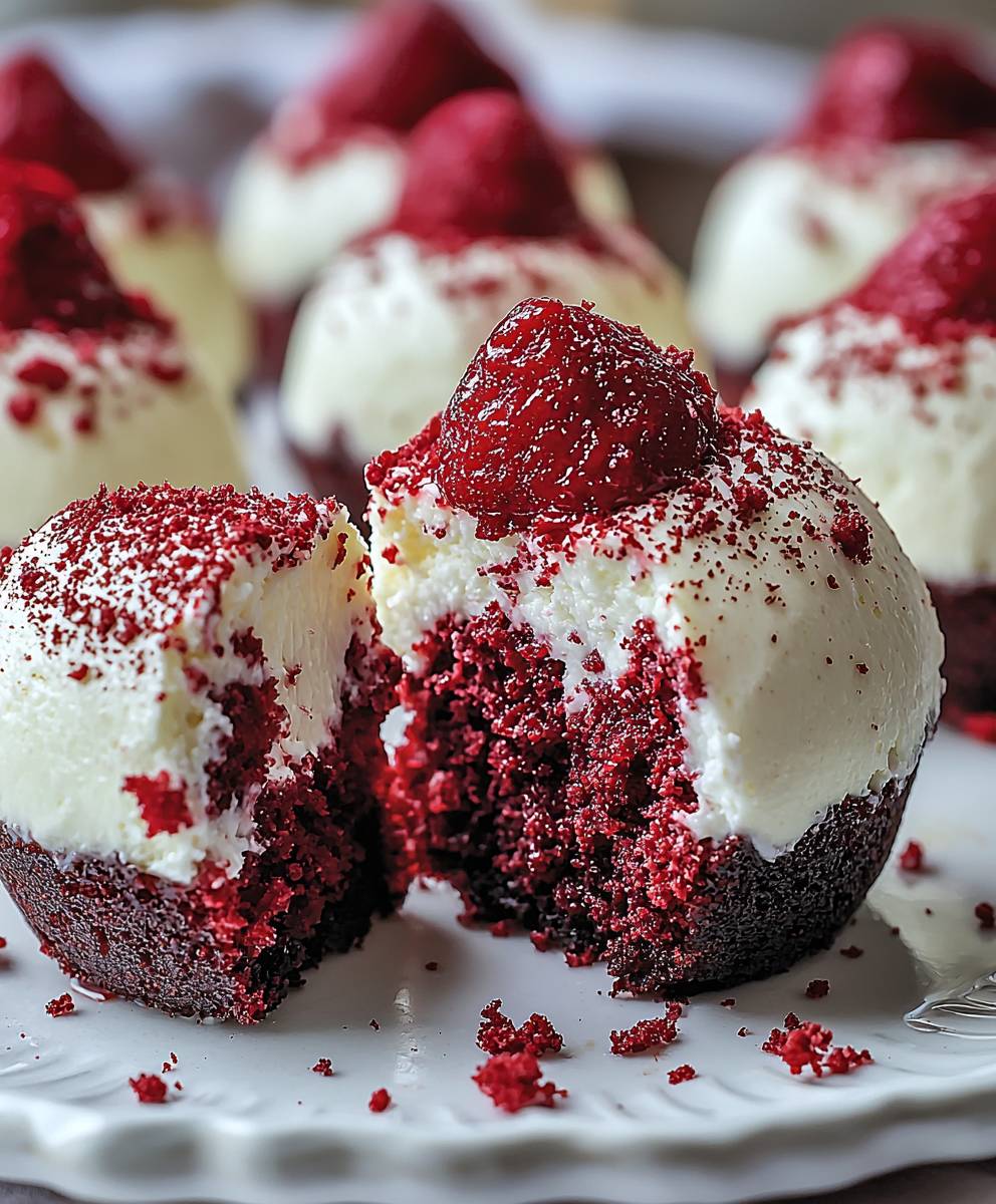 Red Velvet Cheesecake Bites