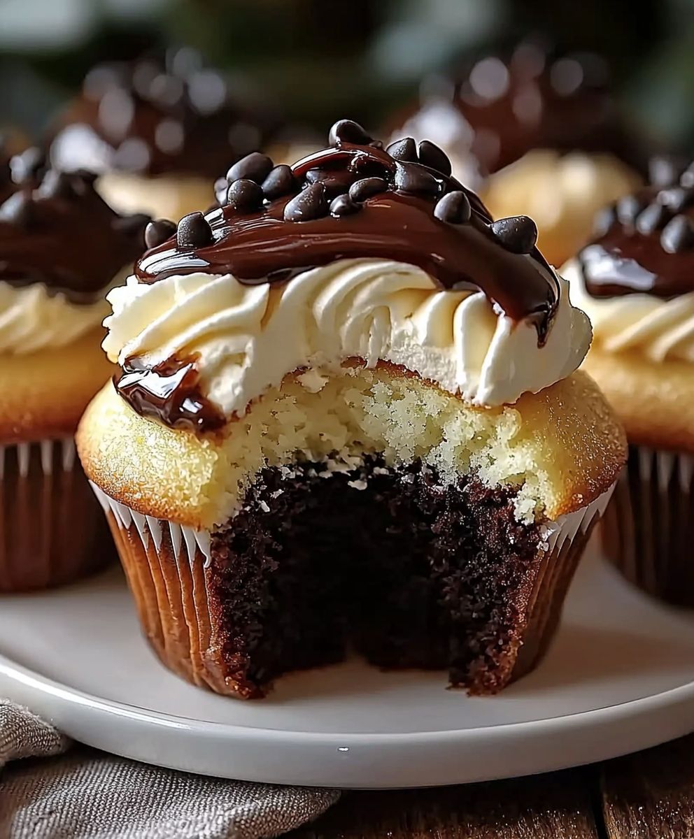 Boston Cream Pie Cupcakes