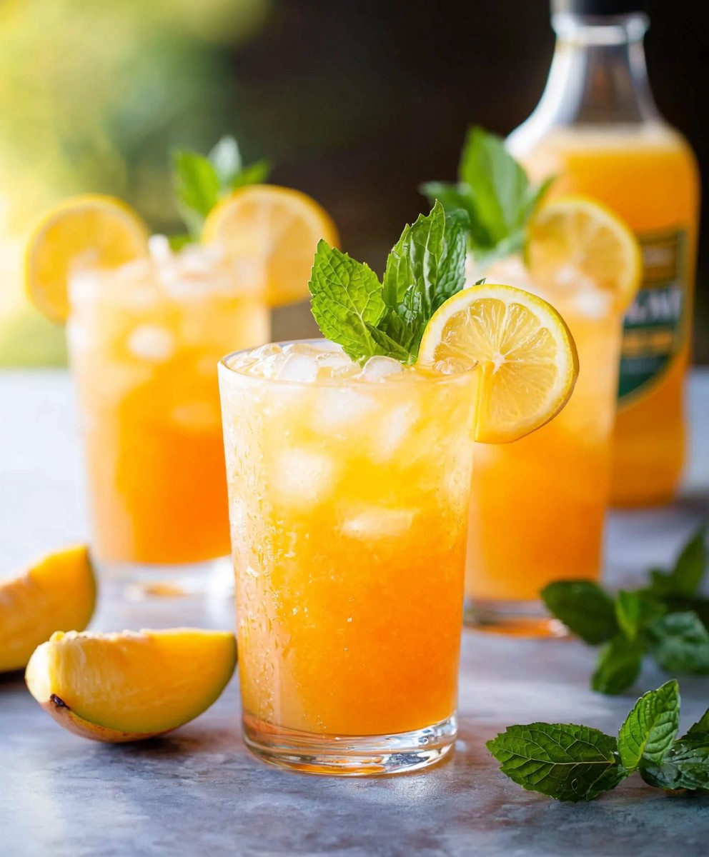 Mango black tea lemonade