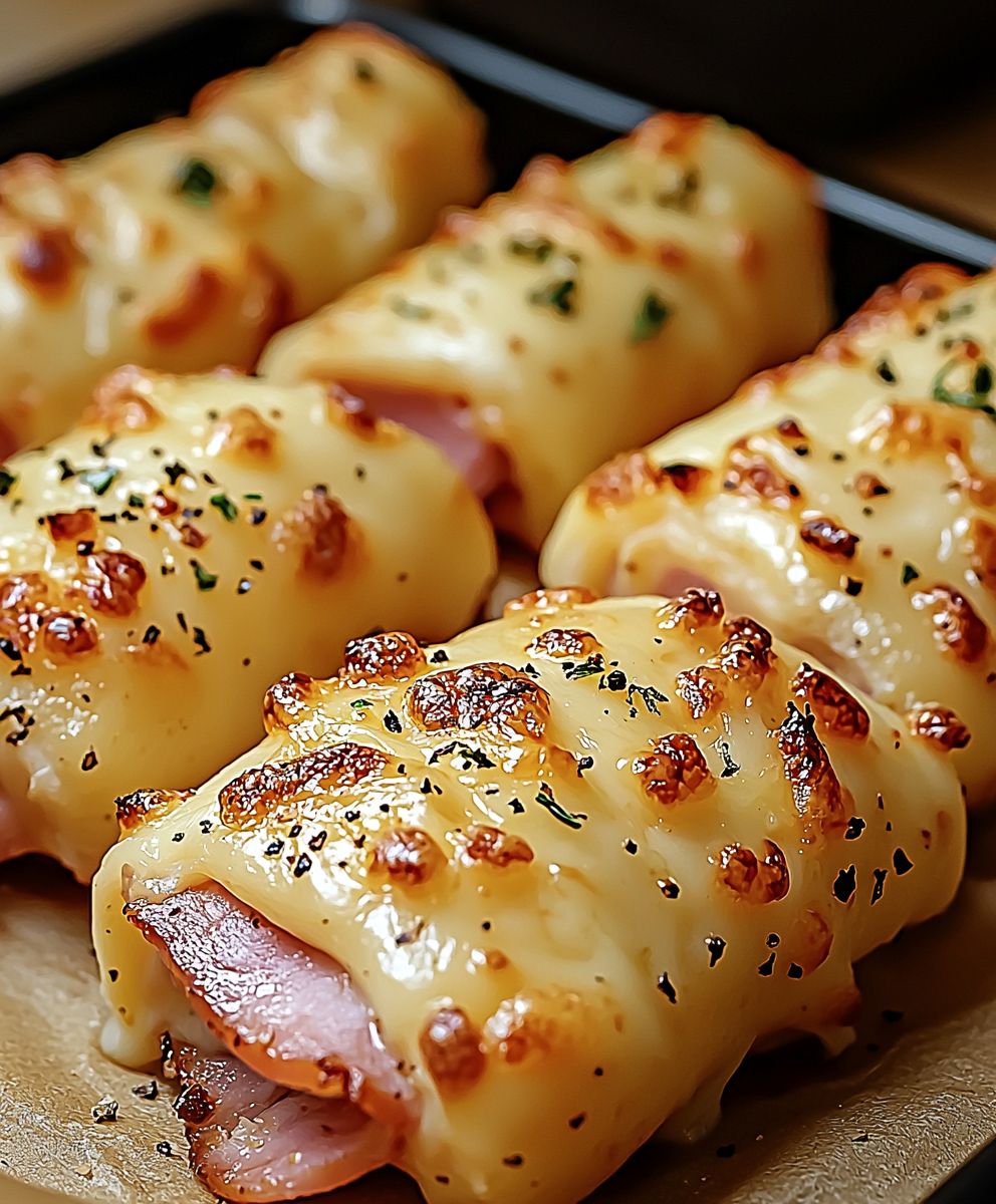 Ham and Cheese Mozzarella Sticks