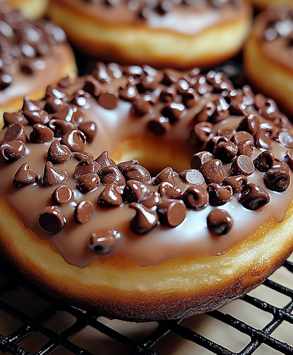 Chocolate Chip Baked Donuts