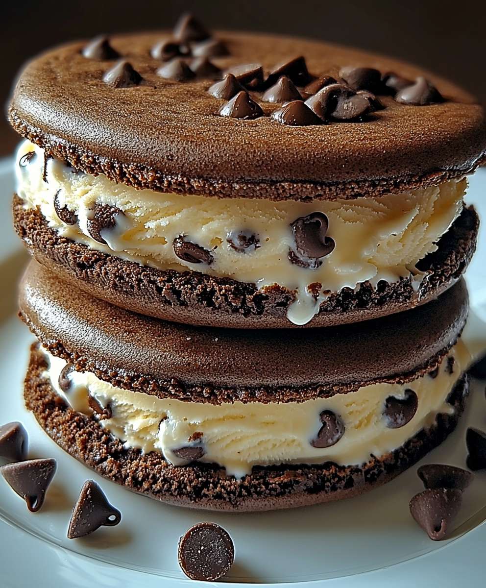 Chocolate Chip Ice Cream Sandwich