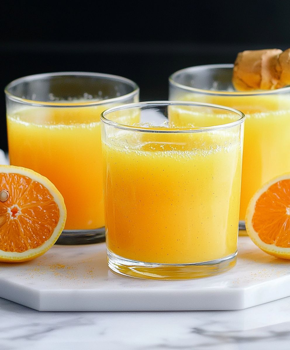 Lemon ginger turmeric shots