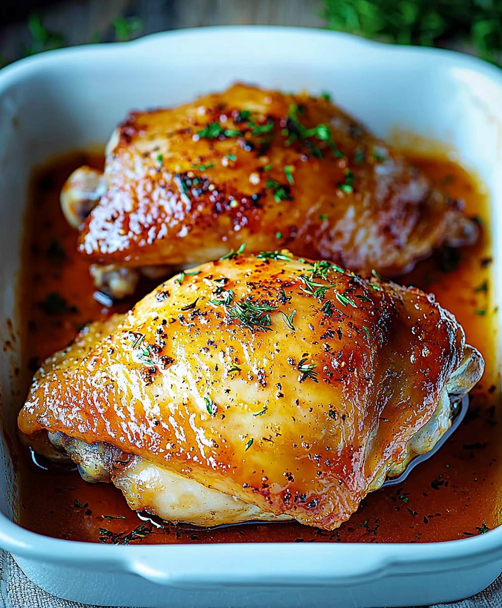 Oven Baked Chicken Thighs