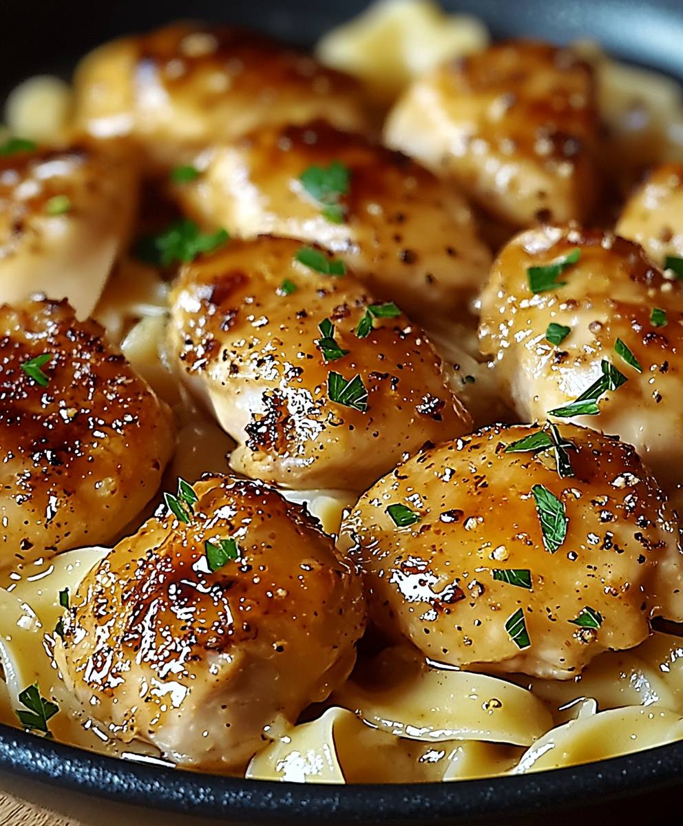 Garlic Butter Chicken Noodles