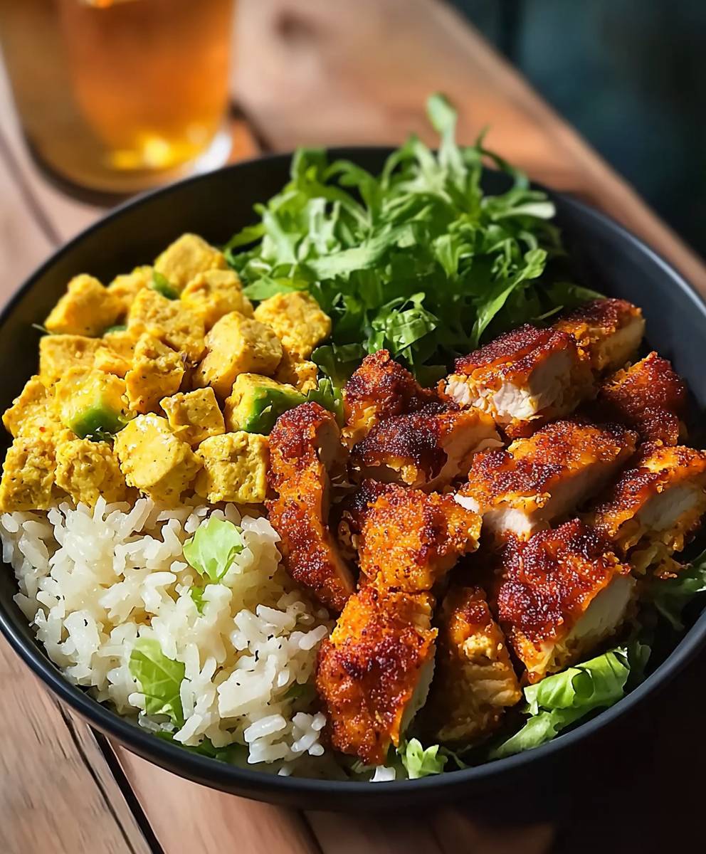 Crispy Turmeric Chicken Bowl