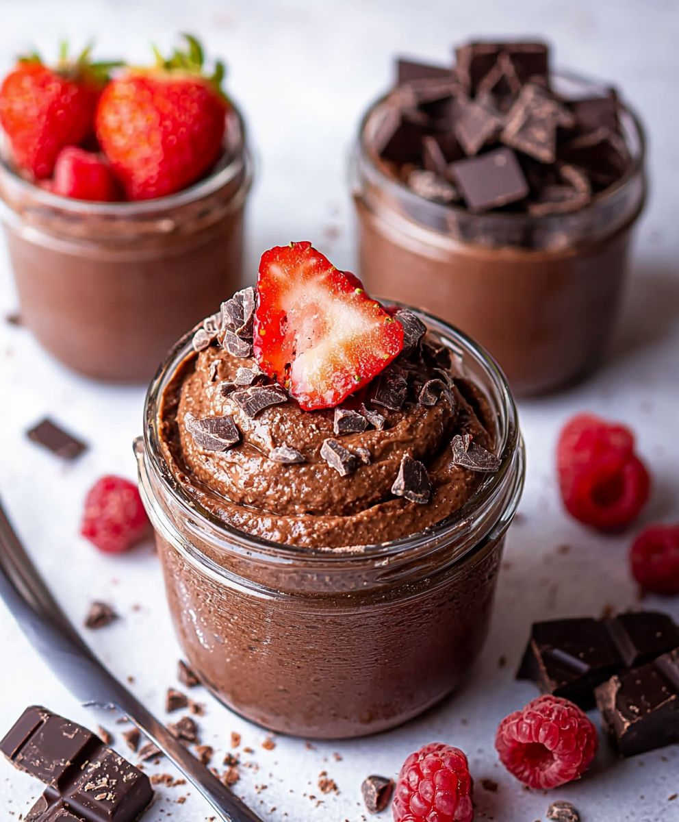 Creamy chocolate mousse egg-free