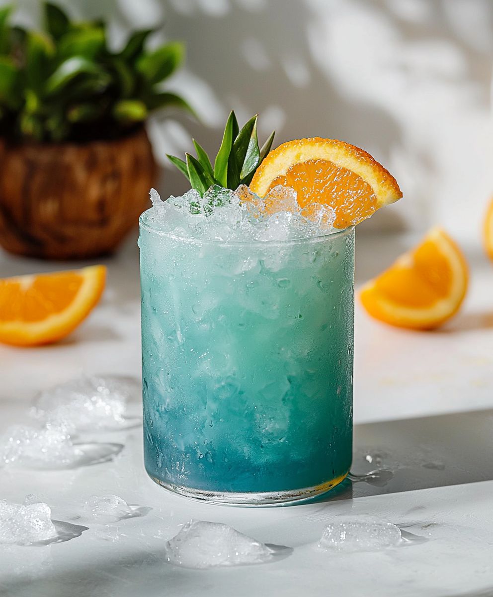 Blue Hawaiian Mocktail