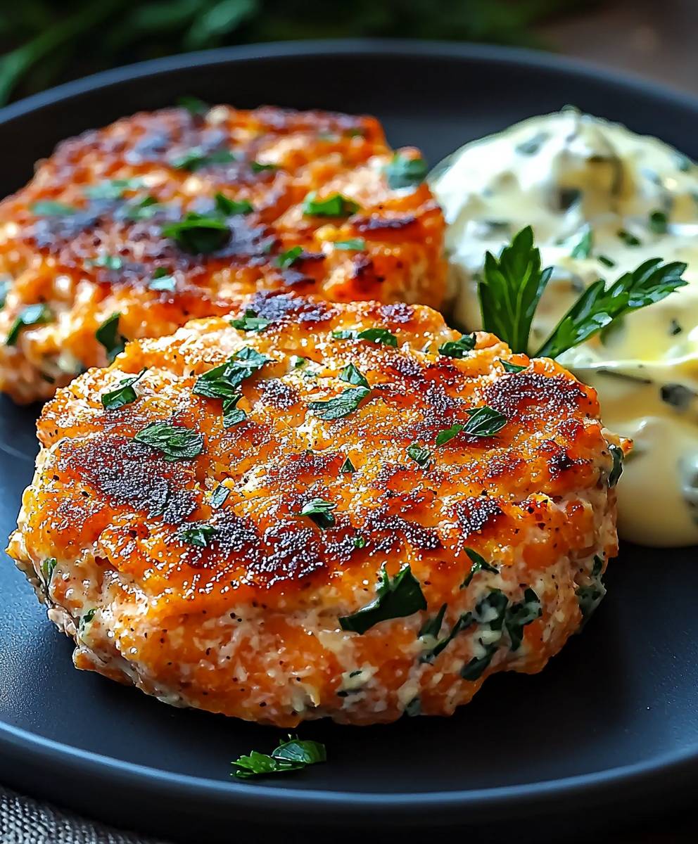 Mediterranean salmon patties