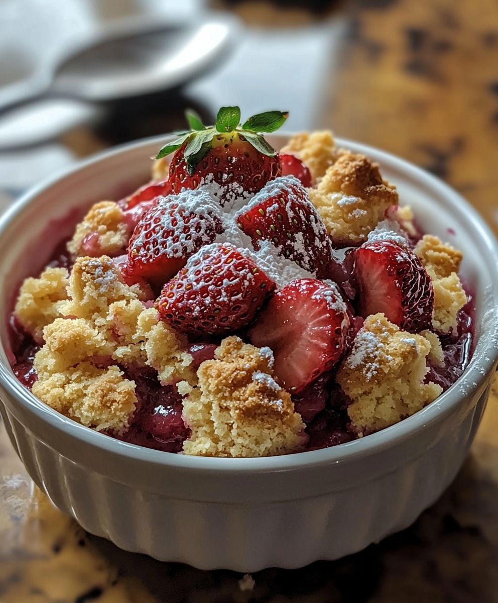 Strawberry Rhubarb Cobbler