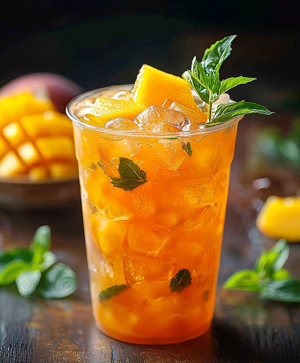Mango iced tea