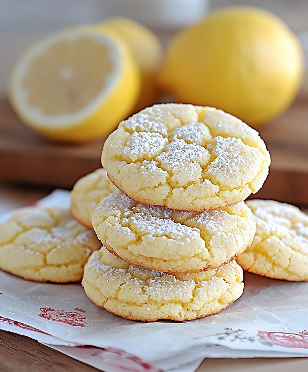 Lemon cookies cake mix
