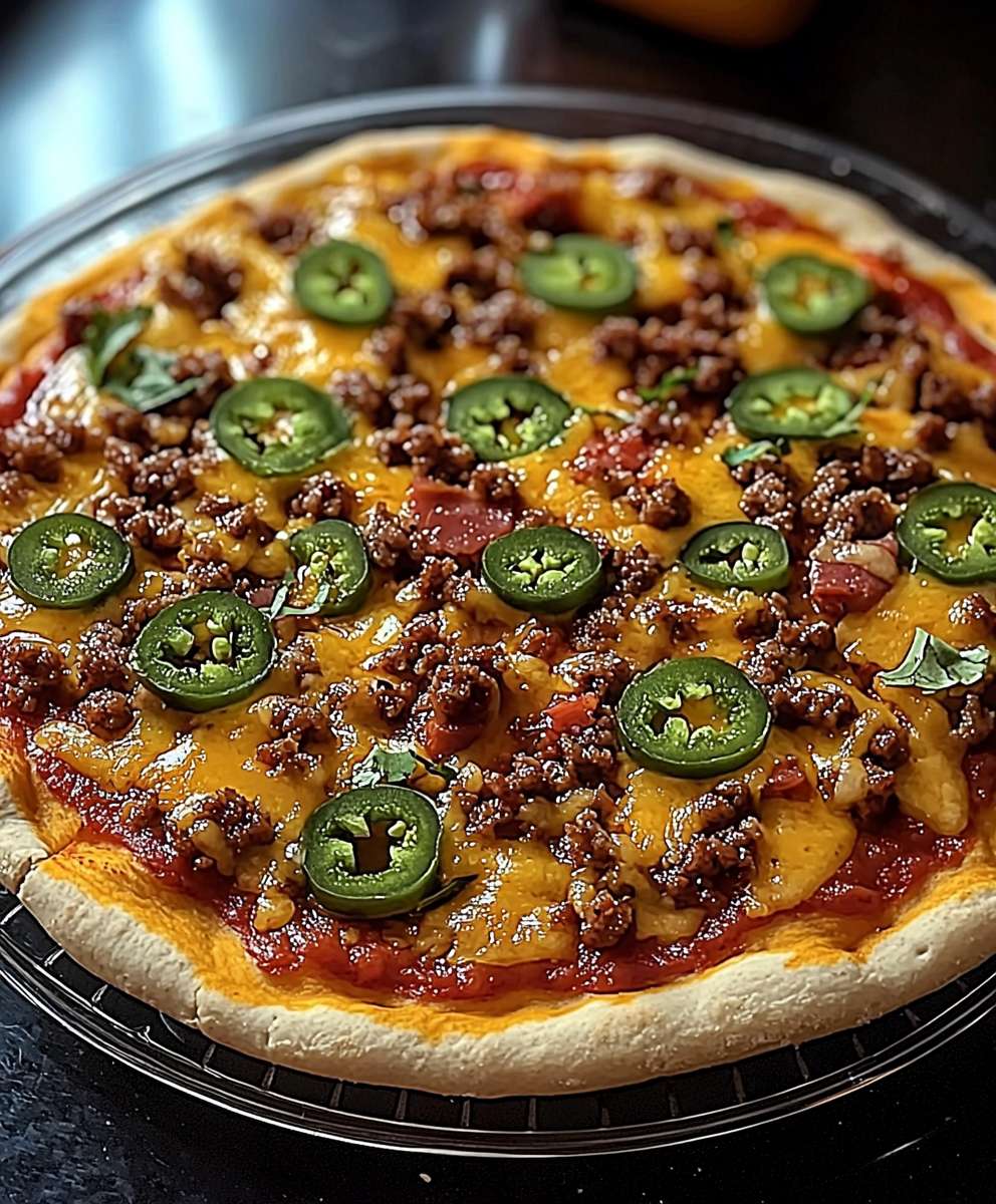 Mexican pizza homemade
