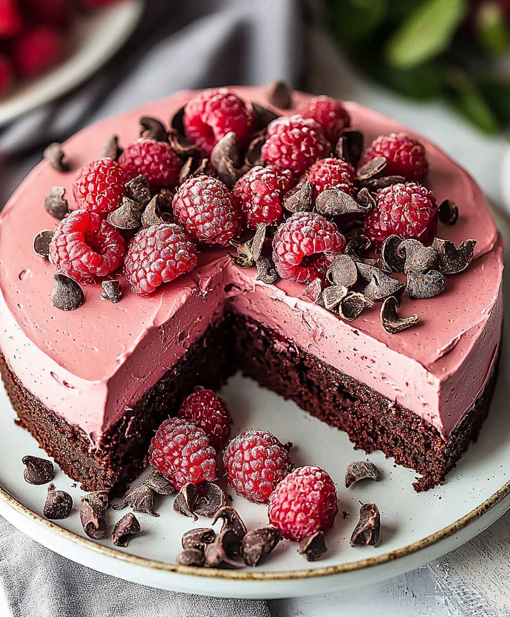 Chocolate Raspberry Mousse Cake